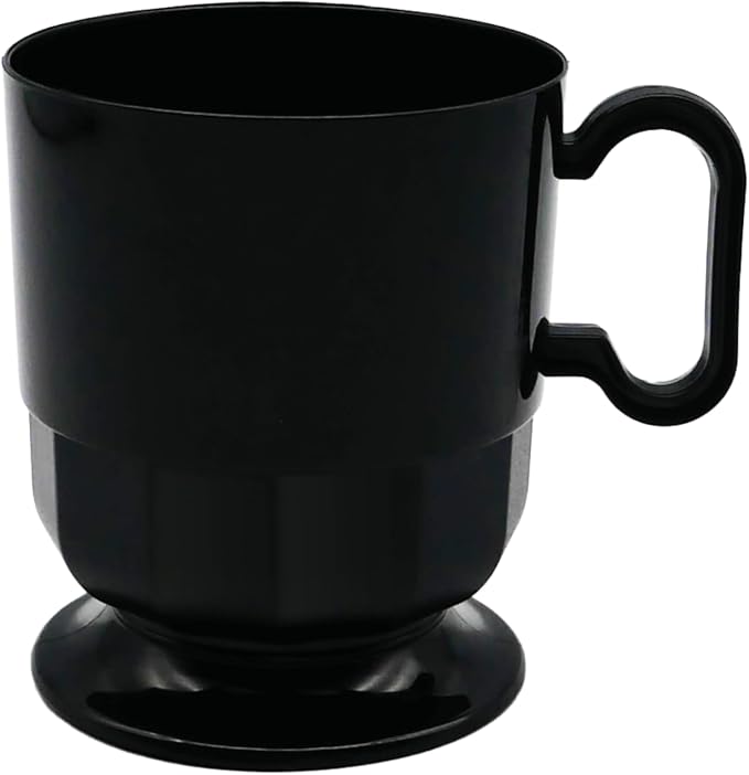 Party Essentials 8-Ounce Hard Plastic Coffee Cup/Tea Mug by PartyEssentials