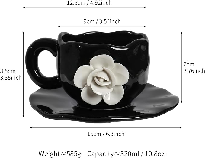 Cute Ceramic Coffee Cups, Unique Fancy Tea Cups - Image 2