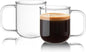 Glass Coffee Mugs, 8 oz iced coffee cups, Glass Mugs by BWODYAY