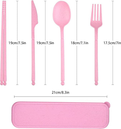Camping Utensil Set, Reusable Utensils Set - Image 2