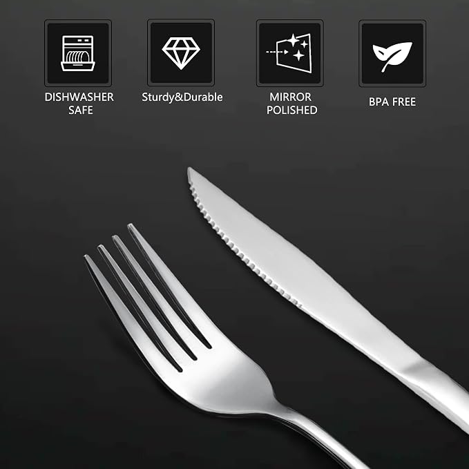 SANTUO 12 Pcs Silverware Set - Image 3