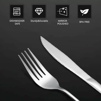 SANTUO 12 Pcs Silverware Set - Image 3