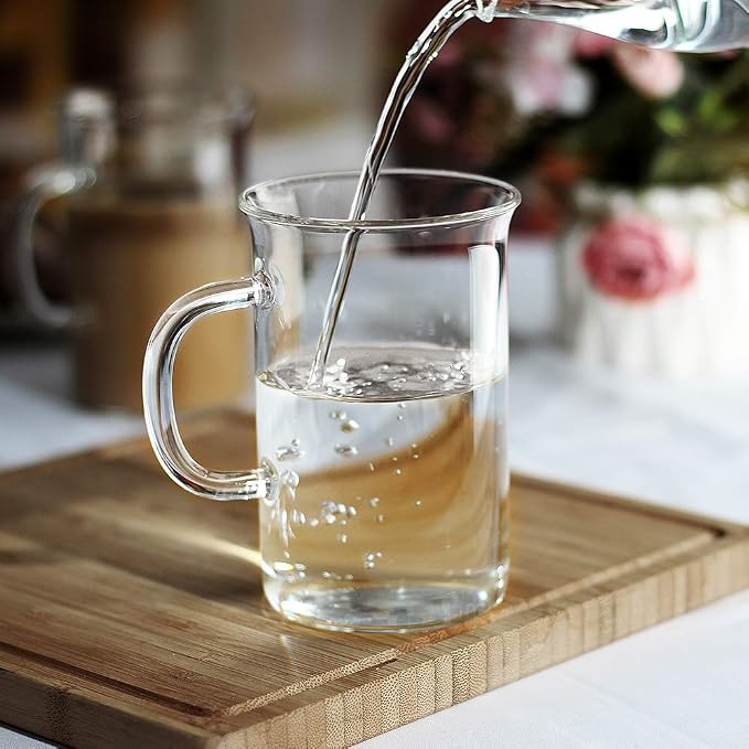 LUXU Glass Coffee Mugs, 13 oz Ice coffee cups, Borosilicate Glass Mugs - Image 9