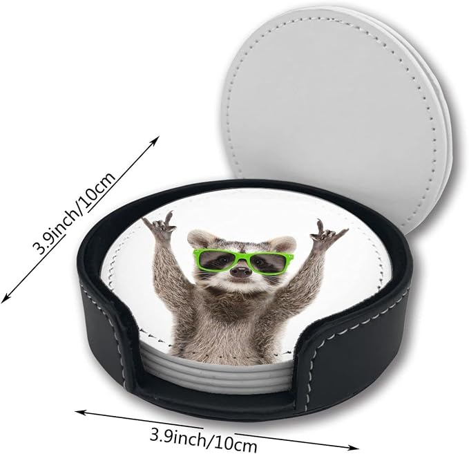 Novelty Raccoon Coasters for Drinks - Image 5