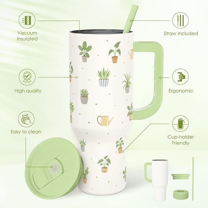 SANDJEST Plant Lover 40oz Tumbler - Image 2