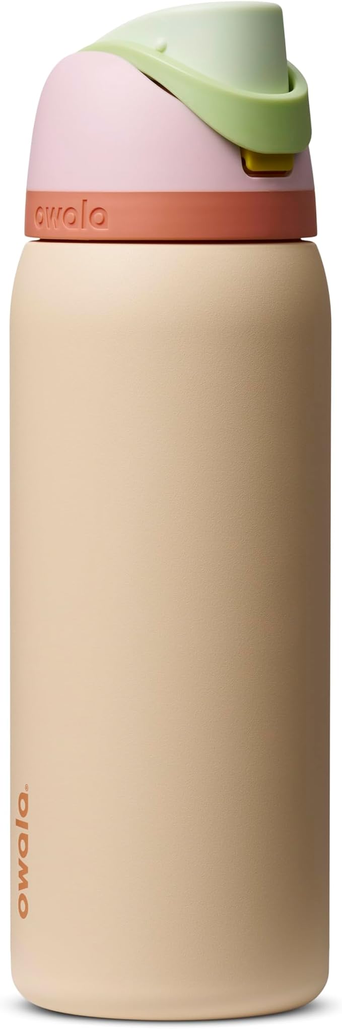 Owala FreeSip Stainless Steel Water Bottle 32 oz Pink/Tan by Unknown