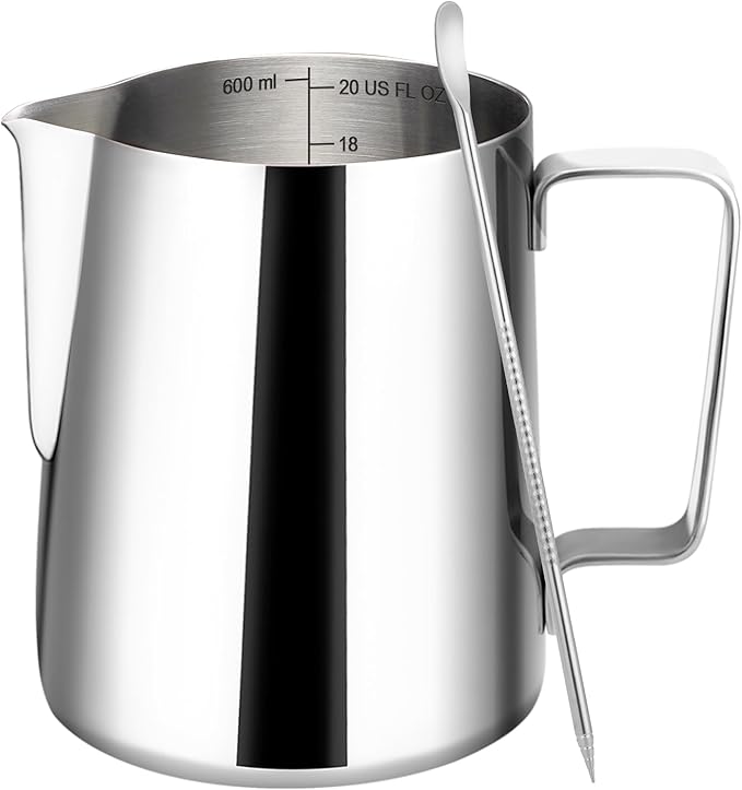 Amrules Milk Frothing Pitcher, 20oz Milk Frother Cup by Amrules
