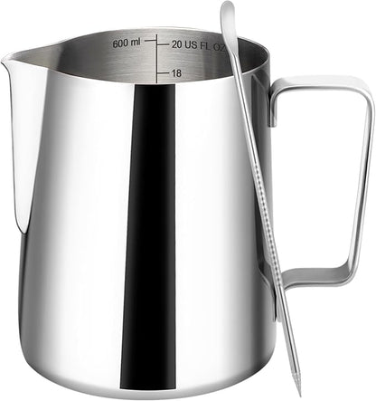 Amrules Milk Frothing Pitcher, 20oz Milk Frother Cup by Amrules