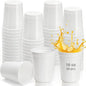 Cididu 50 Pack White Stadium Cups, Reusable 16 Oz Plastic Cups by Cididu