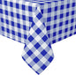 Royal Blue Checkered Tablecloth Square by Hiasan