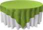 LA Linen Polyester Poplin Washable Square Tablecloth, Stain and Wrinkle Resistant Table Cover 72x72, Fabric Table Cloth for Dinning, Kitchen, Party, Holiday 72 by 72-Inch, Lime
