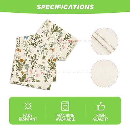 Artoid Mode Wildflowers Floral Spring Table Runner, Butterfly Seasonal Summer - Image 5