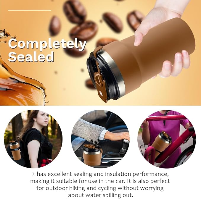 SPLMIFA Travel Coffee Mugs Leak-Proof, Reusable Coffee Cups - Image 5