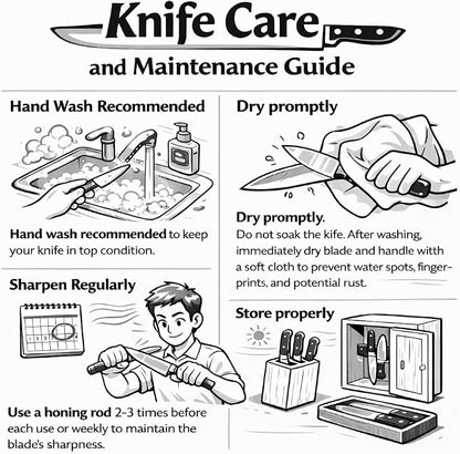 CAROTE 14-Piece Knife Set with Wood Block, Rust-Resistant, Cream | Razor-Sharp - Image 9