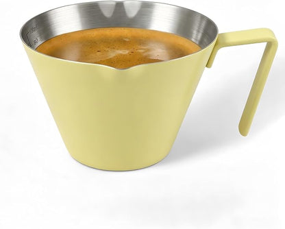 YARRAMATE Stainless Steel Espresso Shot Cup, 3.4oz/100ml | Heat Insulated Grip by YARRAMATE