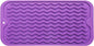 Silicone Dish Drying Mat for Multiple Usage,Easy clean,Eco-friendly,Heat-resistant Silicone Mat for Kitchen Counter or Sink,Refrigerator or Drawer Liner Purple S 12 inches x 6 inches