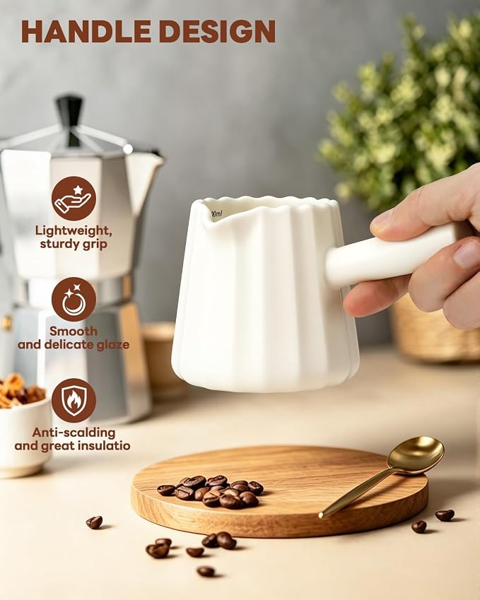 Ceramic Espresso Cup, 6oz Single Espresso Shot Glass - Image 5