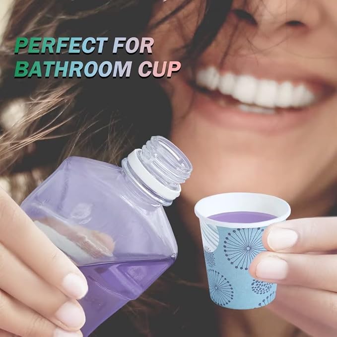 Clawsoff 300 Pack 3 oz Paper Cups Small Disposable Mouthwash Bathroom Cups | - Image 5