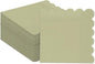 qiqee Khaki Cocktail Dinner Napkins 5x5inch Disposable Beverage,Wedding, Birthday Party Dessert Wave Paper Napkins(120 Count)