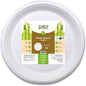 Bagasse 9-Inch Round Plates, Pack of 25