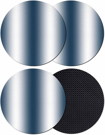 Ombre Dark Blue Coasters Set of 4, Modern Minimalist Geometric Gradient Color by PIEPLE