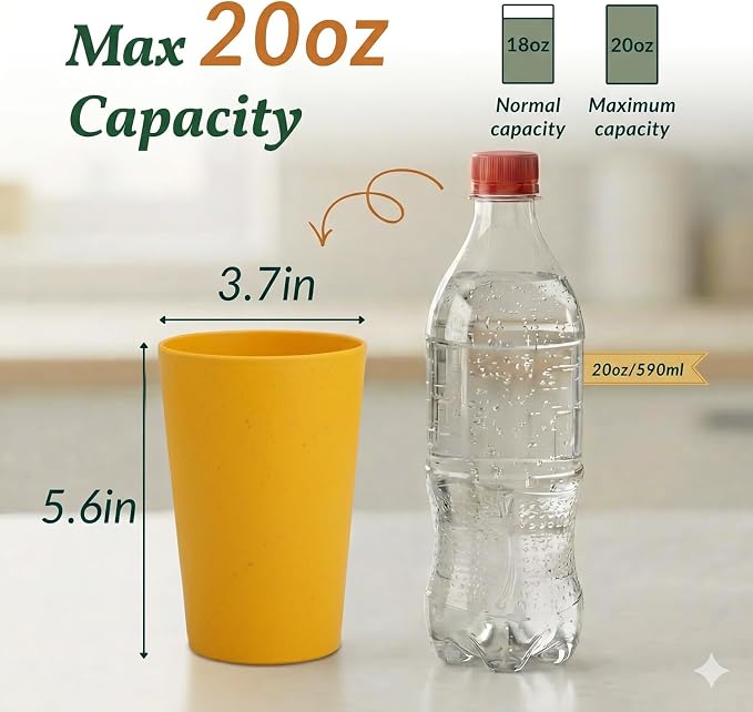 Homienly Reusable Plastic Cups - Image 2