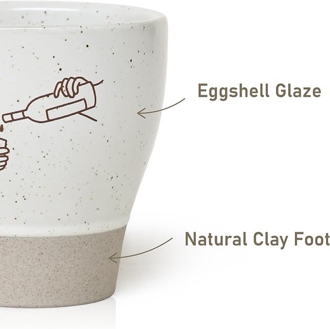 Jottings Retro Cute Handleless Japanese Tea Ceramic Cup 6.5 oz, Cheers - Image 8