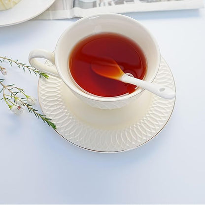 Bone China Tea Cup and Saucer Set - Image 2