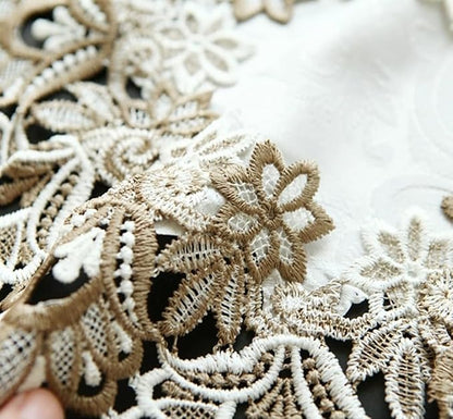 Sandweek Macrame Table Runners for Party, 70inch Table Runner Lace Floral - Image 3
