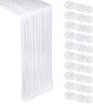 10 Pack 17 x 108 Inch White Table Runner Cheesecloth | Gauze Cheese Cloth by Heneger