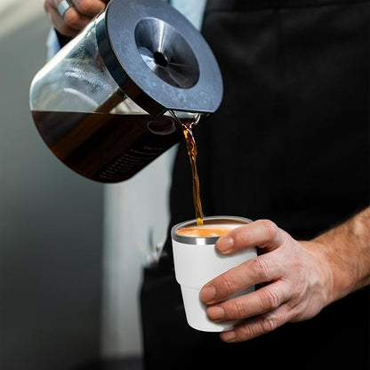 CHLJAR Espresso Cups, 4oz Insulated Espresso Cup Set of 2, Espresso Shot Cups - Image 6