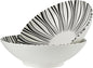 8 Inch Ceramic Bowl Set of 2, Classic Black and White Pasta Bowl, Salad Bowls by LGQ
