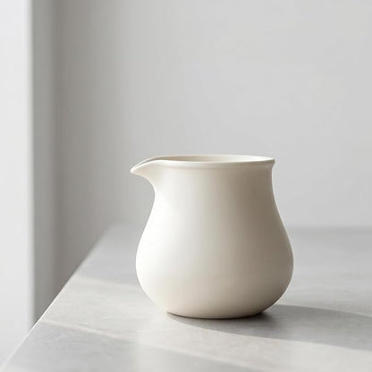 Modern Ceramic Pitcher 18oz, Small Coffee Carafe by Unknown