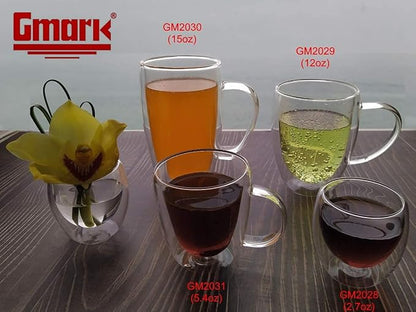Gmark Espresso Cups Shot Glass 2.7- Ounce Coffee Set of 4 - Image 7