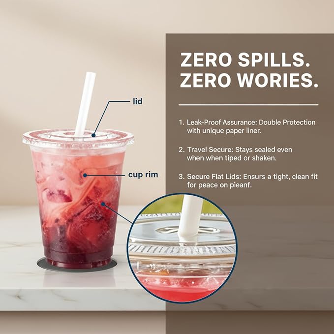 110 Pack 16 oz Disposable Clear Plastic Cups - Image 3