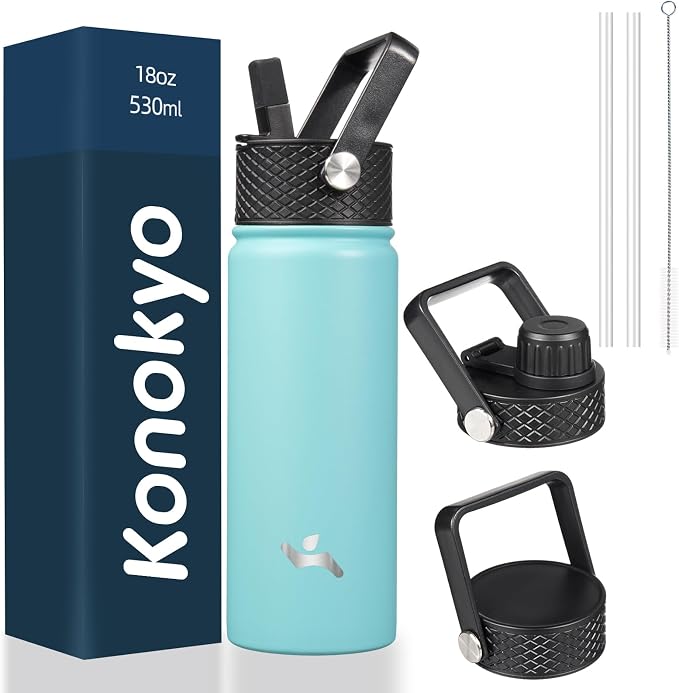 Konokyo 18 oz Insulated Stainless Steel Water Bottle by Konokyo