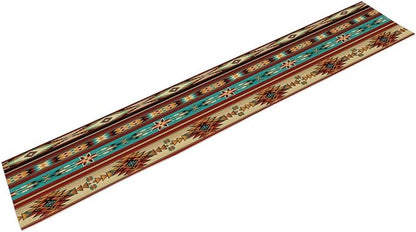 Aztec Southwest Table Runner, Ethnic Style Design Geometric Triditional Kitchen - Image 5