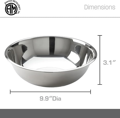 American METALCRAFT, Inc. 3 qt Stainless Steel Mixing Bowl - Image 4