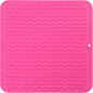 Silicone Dish Drying Mat for Multiple Usage,Easy clean,Eco-friendly,Heat-resistant Silicone Mat for Kitchen Counter or Sink,Refrigerator or Drawer liner Rose M 12 inches x 12 inches