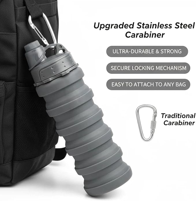 Collapsible Water Bottles Travel water bottle Sports Portable Sport Water - Image 5