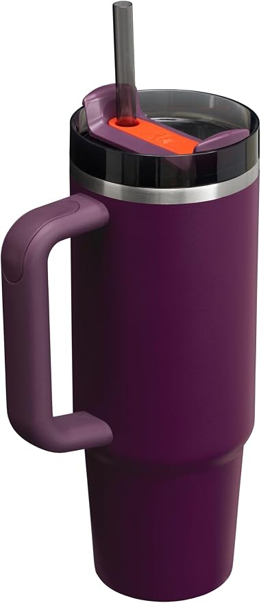 STANLEY Quencher H2.0 Flow State Tumbler, 30 oz, Plum | Handle and Straw | - Image 2