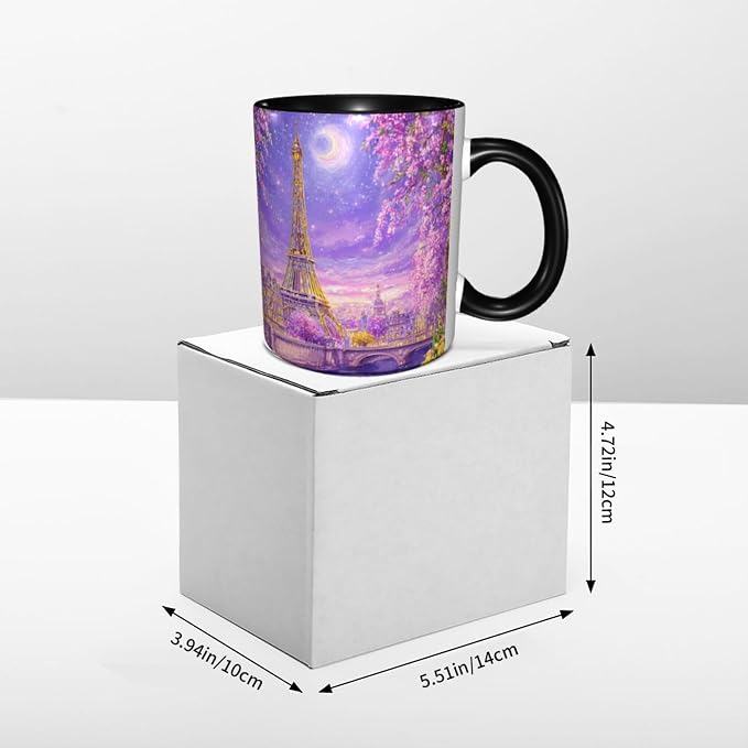 Paris Eiffel Tower Coffee Mug 11oz Mugs Ceramic Tea Cup Drinking Water Cups | - Image 6