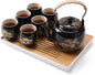 Dujust Japanese Tea Set, 6 Tea Cups, 1 Tea Tray, 1 Stainless Infuser, Beautiful by DUJUST
