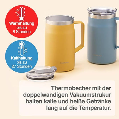 LocknLock Metro Mug, Premium 18/8 Stainless Steel Metal, Double Wall Insulated - Image 4