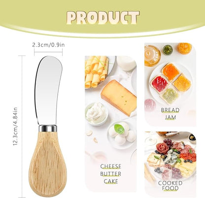 Butter Knife Spreader, Cheese Spreader Knives Set of 4, Stainless Steel Butter - Image 2