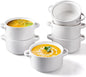 DELLING Soup Bowls with Handles Set of 6, 24 Oz Ceramic French Onion Soup by Delling-HappyFoodieCreator
