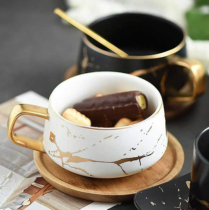 2 Sets of 10 oz Luxury Golden Marble Tea/Coffee Cup - Image 5