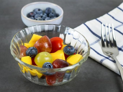 HillSpring Small Glass Bowls for Dessert, or Nuts, 4.5" Textured Bowls Set for - Image 2