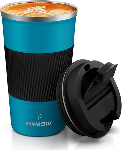 MOMSIV 17oz Travel Coffee Mug, Insulated Coffee Cup by MOMSIV