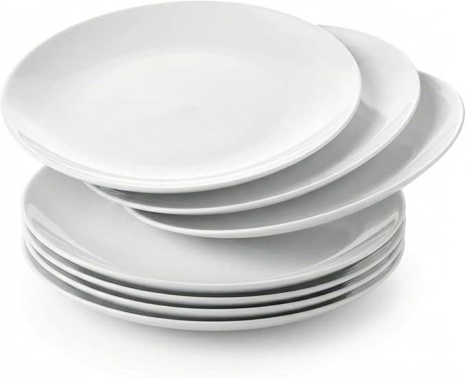 Corelle Vitrelle 6-Piece Salad Plates Set Triple Layer Glass and Chip Resistant by Corelle